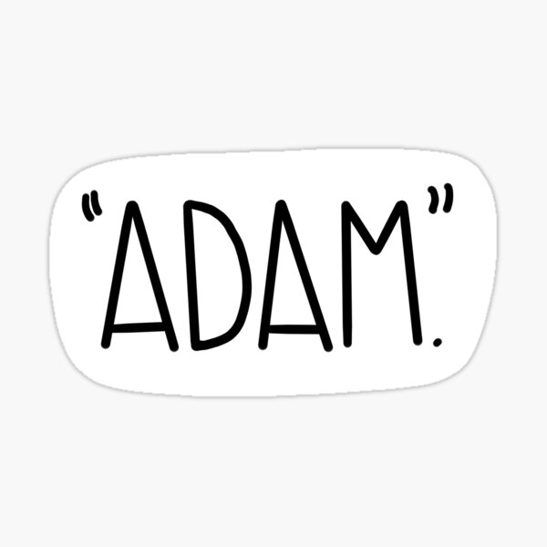 “Adam” Vine Reference Sticker Sticker