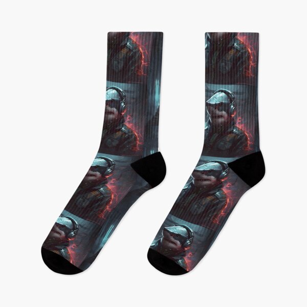Aperçu de l'œuvre requin cyberpunk créée et vendue par Chaote-Shop.