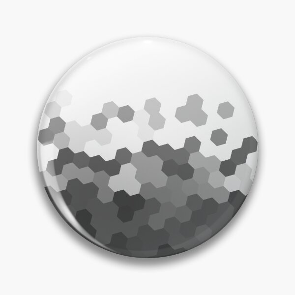 Item preview, black and white hexagonal mosaic pattern designed and sold by BlackandWhiteBW.
