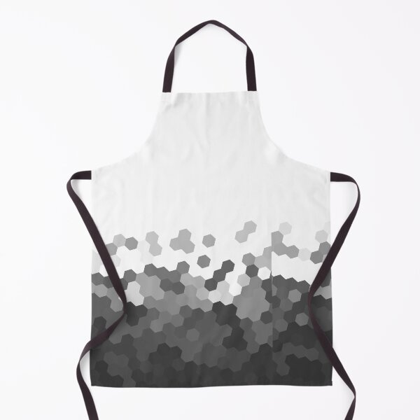 Item preview, black and white hexagonal mosaic pattern designed and sold by BlackandWhiteBW.