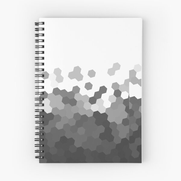 Item preview, black and white hexagonal mosaic pattern designed and sold by BlackandWhiteBW.