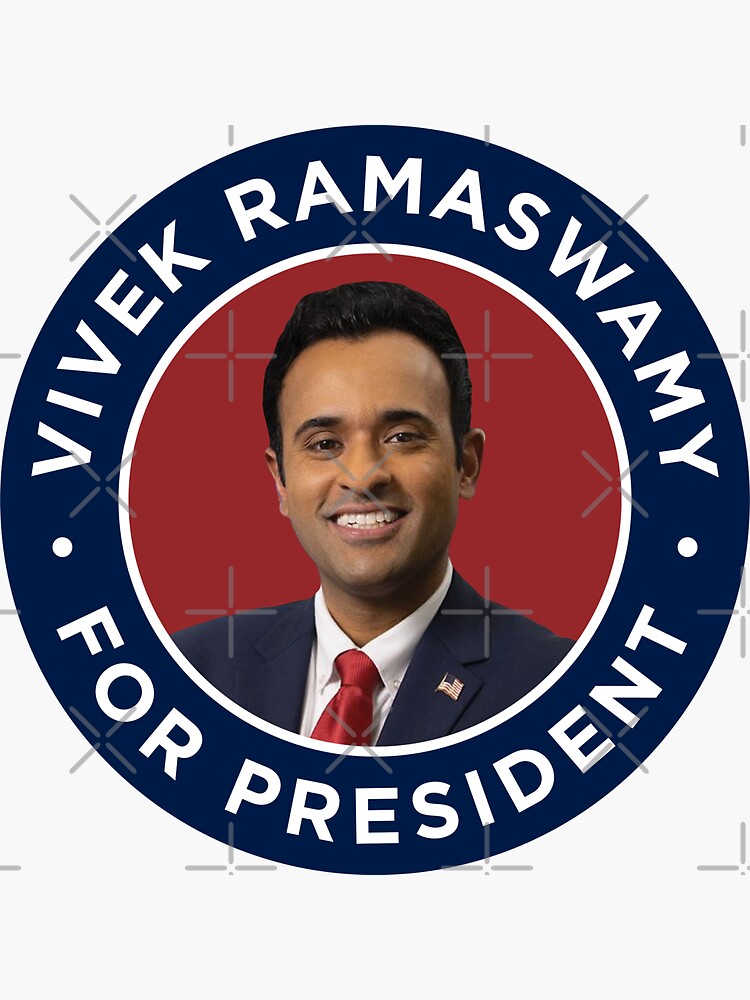 "Vivek Ramaswamy For President 2024" Sticker for Sale by Heartworx