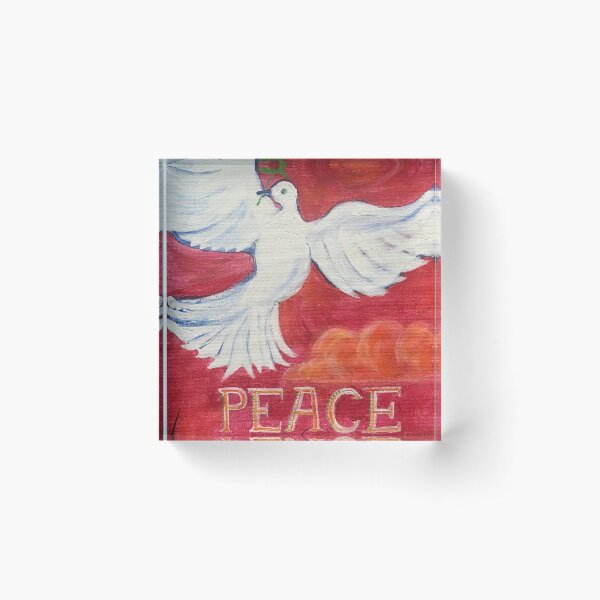 Peace Acrylic Block