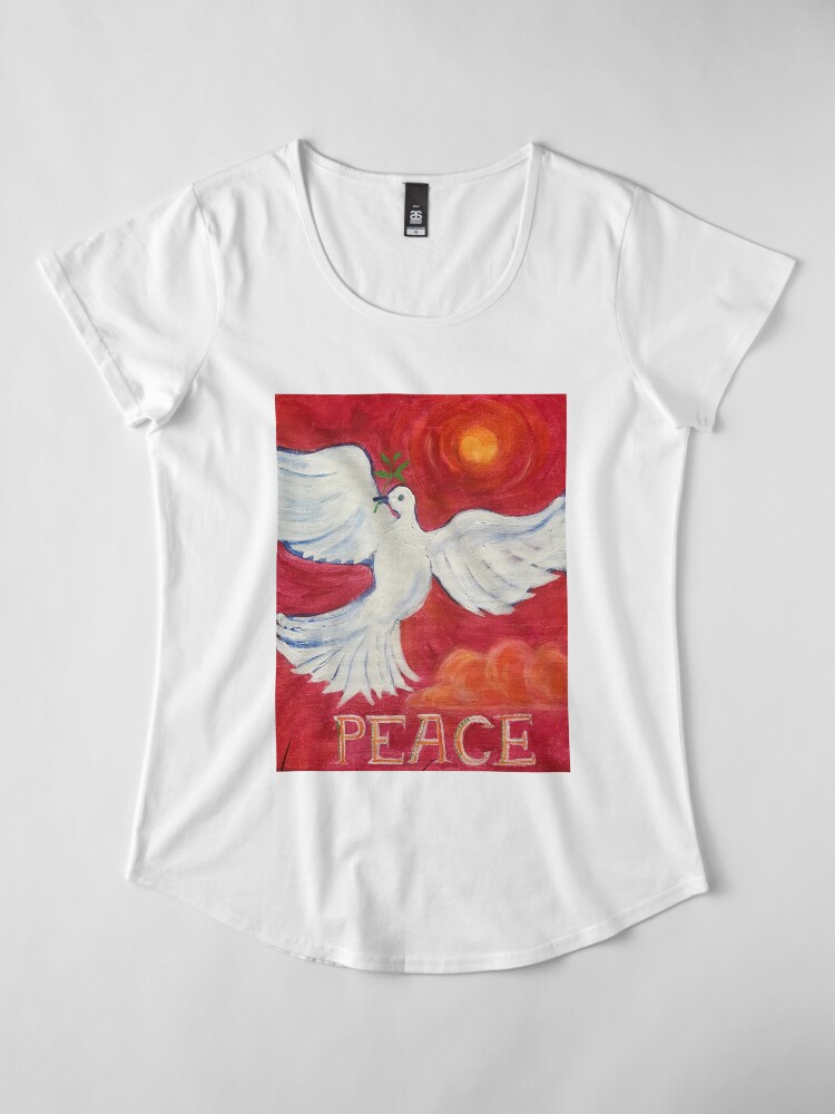 Alternate view of Peace Premium Scoop T-Shirt