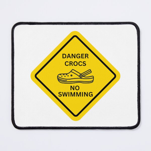 Item preview, Danger Crocodiles No Swimming designed and sold by TheMiniMeg.