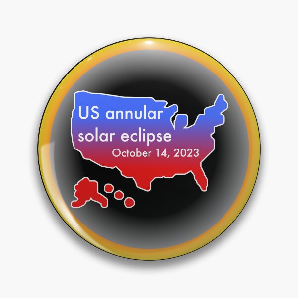 Item preview, Annular solar eclipse, october 14, 2023 in the US designed and sold by Cosmos-as-Art.