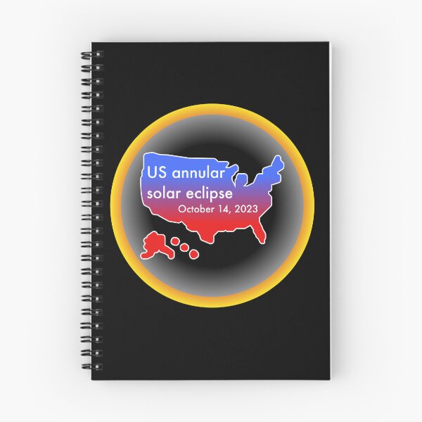 Item preview, Annular solar eclipse, october 14, 2023 in the US designed and sold by Cosmos-as-Art.