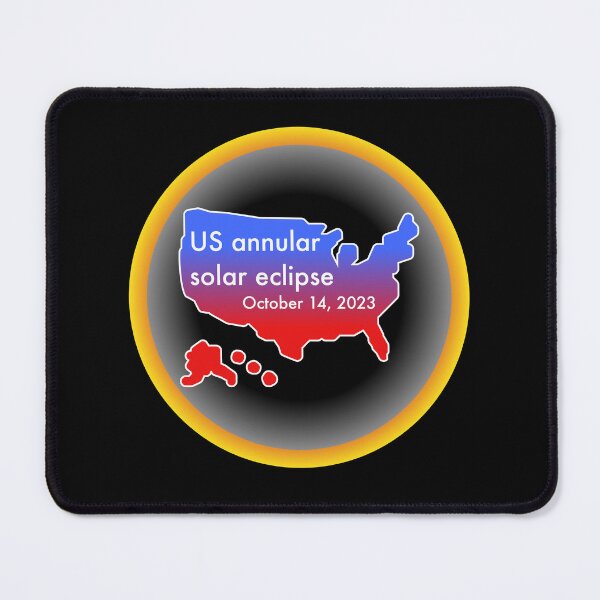 Item preview, Annular solar eclipse, october 14, 2023 in the US designed and sold by Cosmos-as-Art.