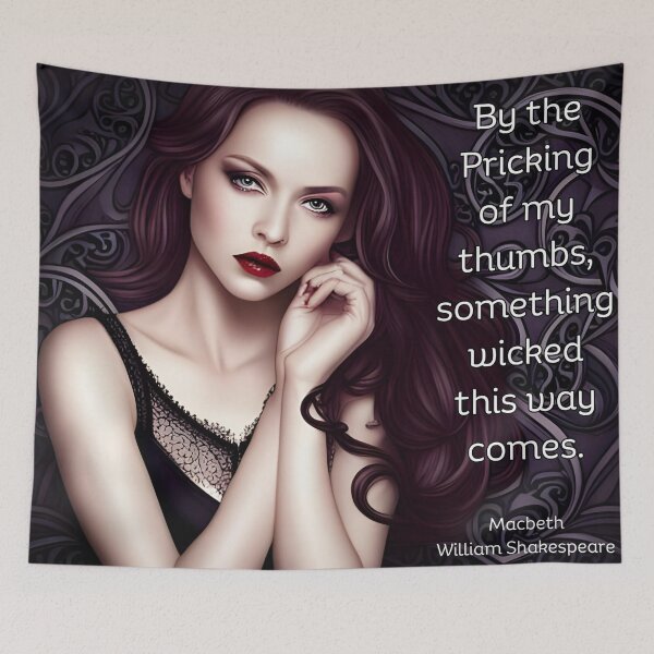 Item preview, Dark but Beautiful Shakespeare Witchy Woman designed and sold by WitchyWare.