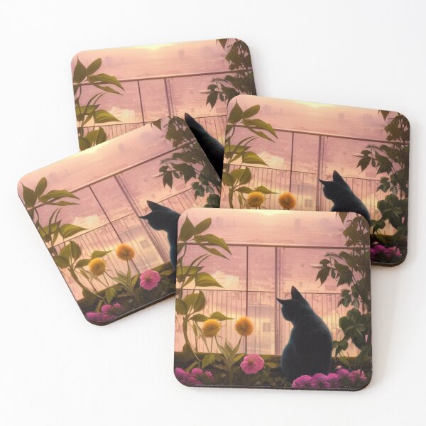 Item preview, Cute Miaw cat watching from the balcony : Cat Lover  designed and sold by MagnifiqueMind.