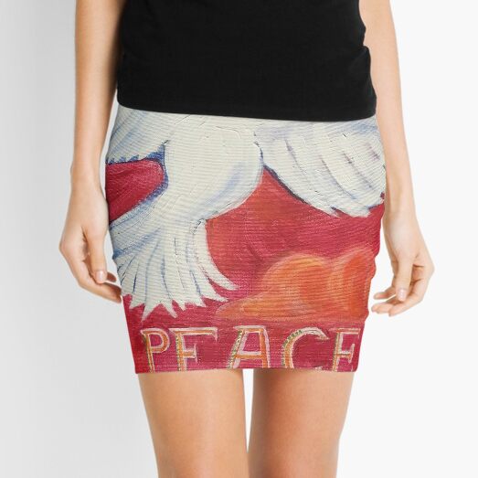 Peace  Mini Skirt