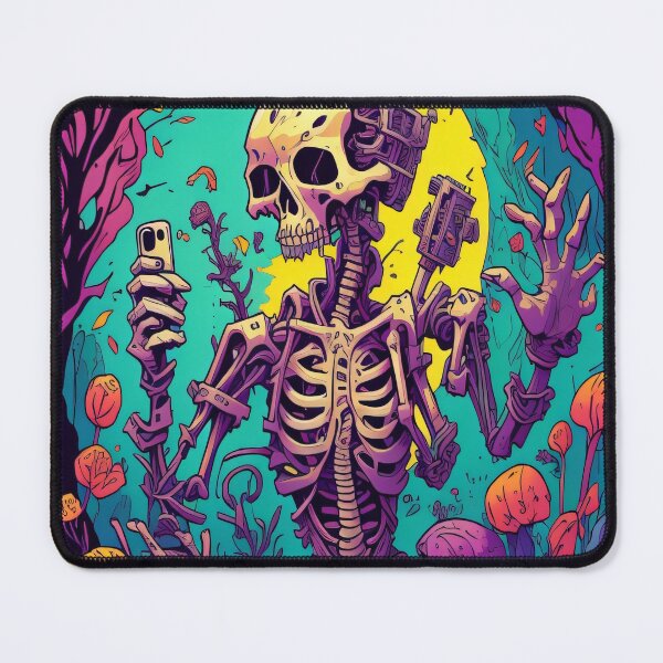 Item preview, Funny skeleton clicking selfie designed and sold by shadowartsss.