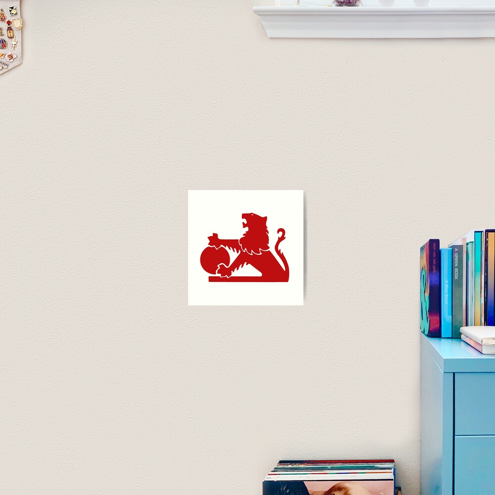 Red Old Holden Logo Art Print
