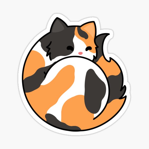 Orange Tabby Sticker,Orange Tabby with Crown Sticker, Cat Bubble-free stickers,  Cat Sticker — Karen O'Lone-Hahn