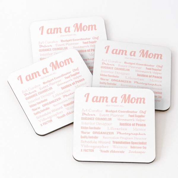 Item preview, I am a mom, Mother jobs from A to Z, thoughtful, unique, funny, mothers day gift designed and sold by wondertree.