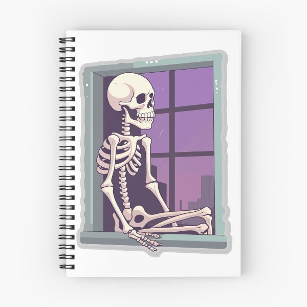 Item preview, Skeleton Patiently Awaits at Window designed and sold by Artwyz.