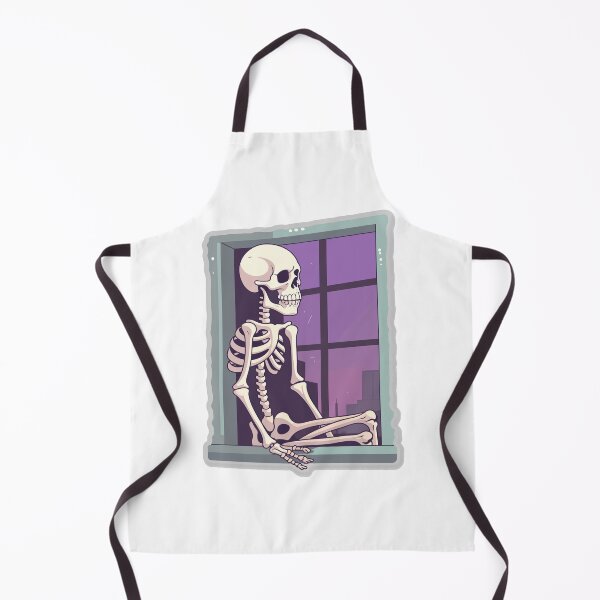 Item preview, Skeleton Patiently Awaits at Window designed and sold by Artwyz.