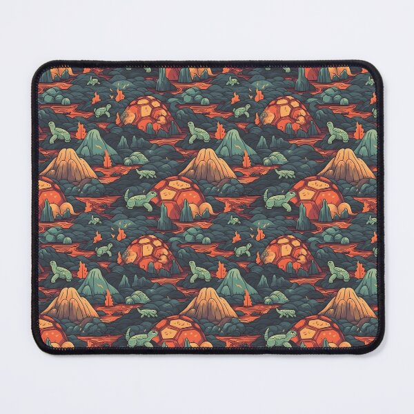 Item preview, Volcanic Land of Turtles Pattern designed and sold by PatternBestFan.