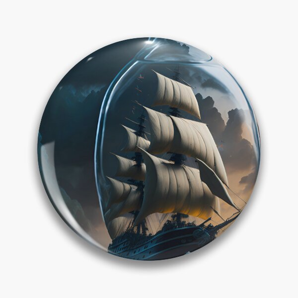 Item preview, SHIP IN OCEAN STORM INSIDE A GLASS BOTTLE designed and sold by basitcv.