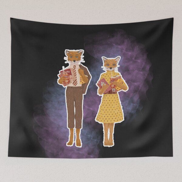 Item preview, Fantastic Mr. fox and Mrs. Fox Cute designed and sold by VINU-DESIGNS.