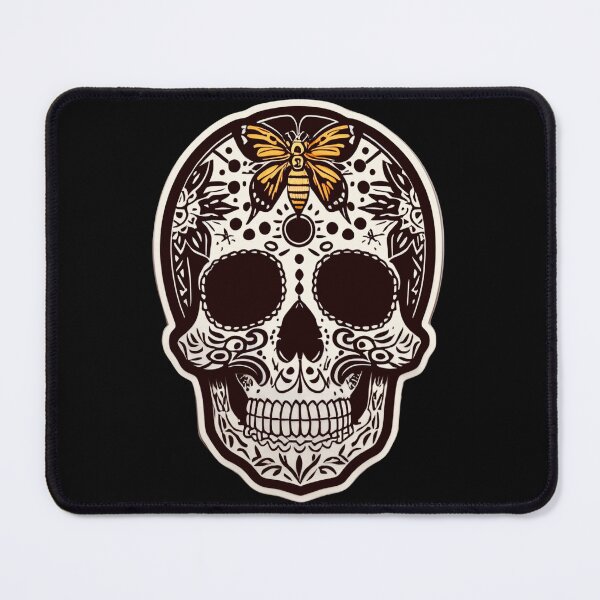 Item preview, Moth Skull Calaveras Day of the Dead Butterfly Skull designed and sold by McCallnWaldo.