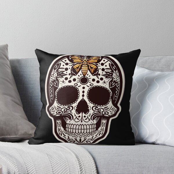 Item preview, Moth Skull Calaveras Day of the Dead Butterfly Skull designed and sold by McCallnWaldo.