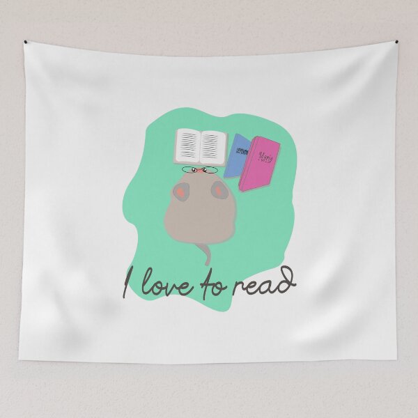 Item preview, "I love to read" designed and sold by PaulinaGuerrero.