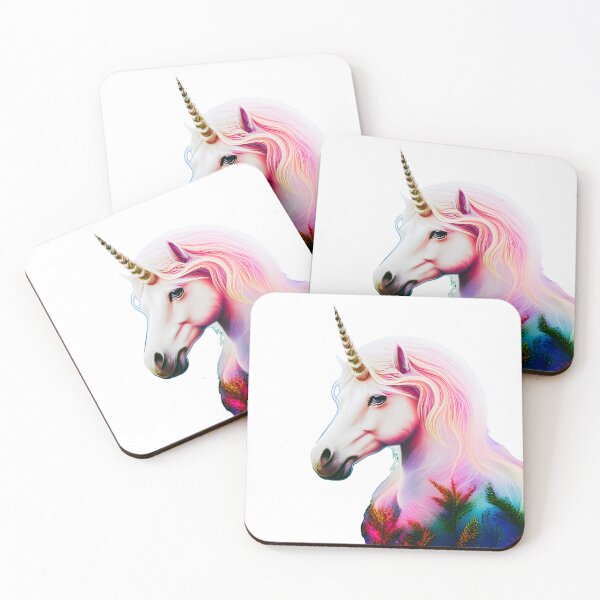 Item preview, Beautiful Vivid Mythical Unicorn designed and sold by WitchyWare.