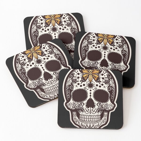 Item preview, Moth Skull Calaveras Day of the Dead Butterfly Skull designed and sold by McCallnWaldo.
