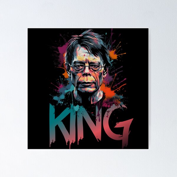 Item preview, Stephen King portrait  designed and sold by MindGlowArt.