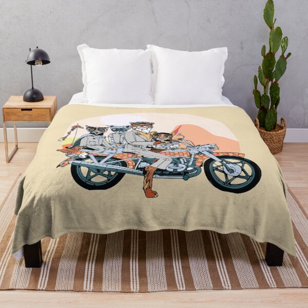 Item preview, Fantastic Mr. fox and family on a motorbike sunset designed and sold by VINU-DESIGNS.