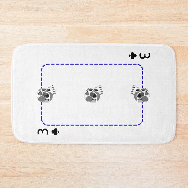 Item preview, 3 of clubs designed and sold by m-yoga-store.