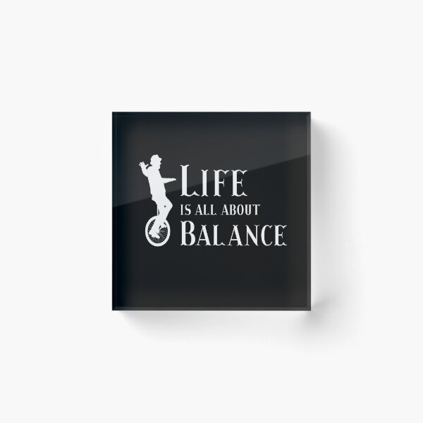 Artikelvorschau, Life Is About Balance Einrad Unicycle entworfen und verkauft von MooonTees.