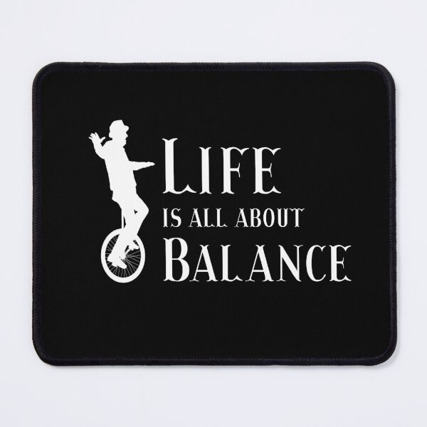 Item preview, Life Is About Balance Unicycle designed and sold by MooonTees.