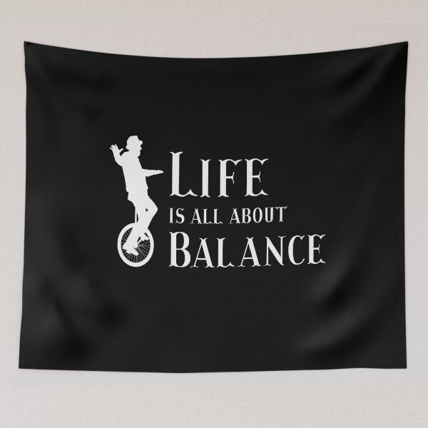 Item preview, Life Is About Balance Unicycle designed and sold by MooonTees.