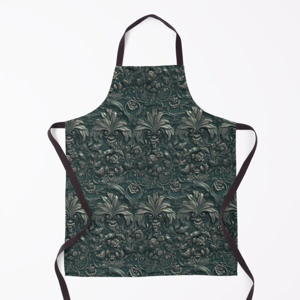 Item preview, Vintage 3d Arsenic Green Floral Detailed Pattern III designed and sold by Leo Rolph.