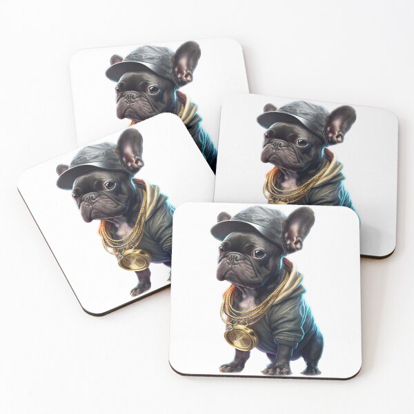 Item preview, Hip Hop Style Young French Bulldog With Gold Chain designed and sold by DailyINVENTOR.
