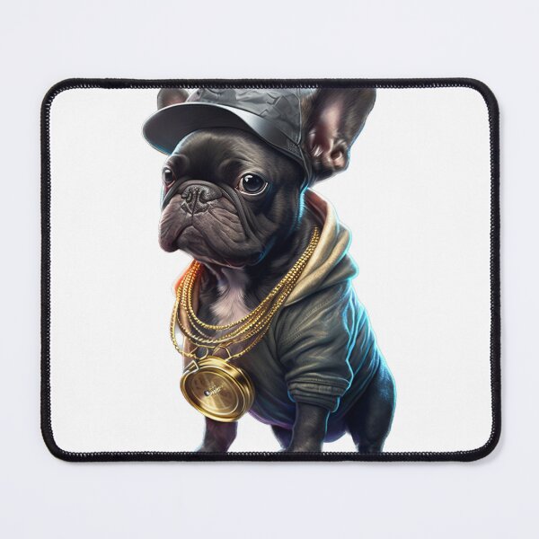 Item preview, Hip Hop Style Young French Bulldog With Gold Chain designed and sold by DailyINVENTOR.