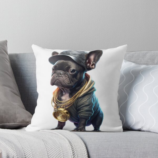 Item preview, Hip Hop Style Young French Bulldog With Gold Chain designed and sold by DailyINVENTOR.