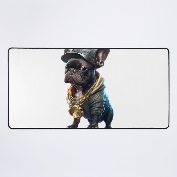 Item preview, Hip Hop Style Young French Bulldog With Gold Chain designed and sold by DailyINVENTOR.