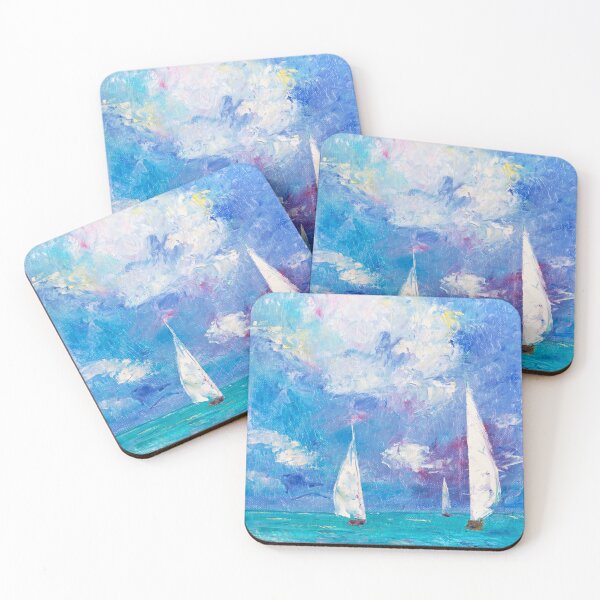 Item preview, Sailboats on the Mediterranean designed and sold by Natalia_Shchip.