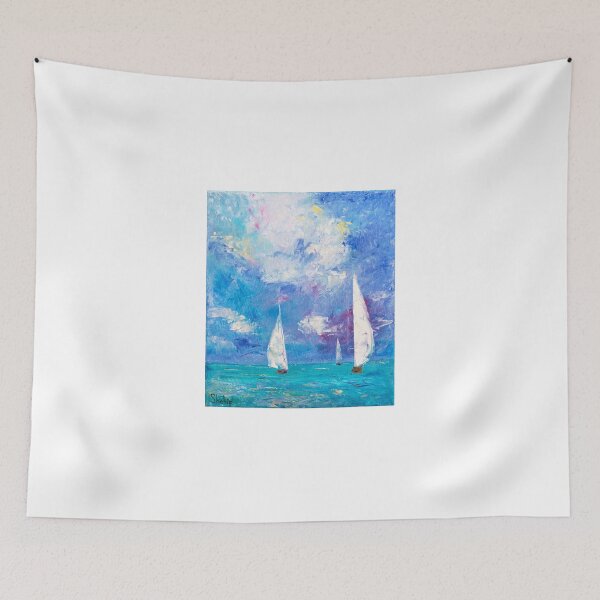 Item preview, Sailboats on the Mediterranean designed and sold by Natalia_Shchip.