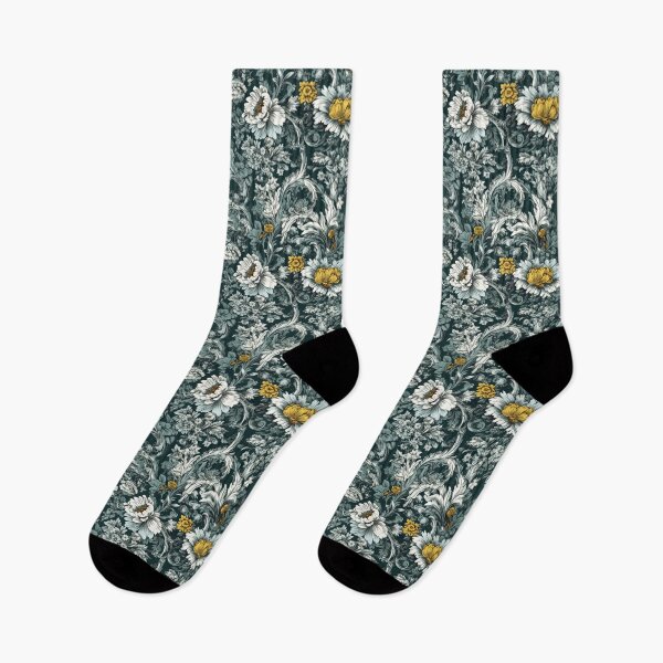 Item preview, Arsenic Green Floral Detailed Pattern IIII designed and sold by Leo Rolph.