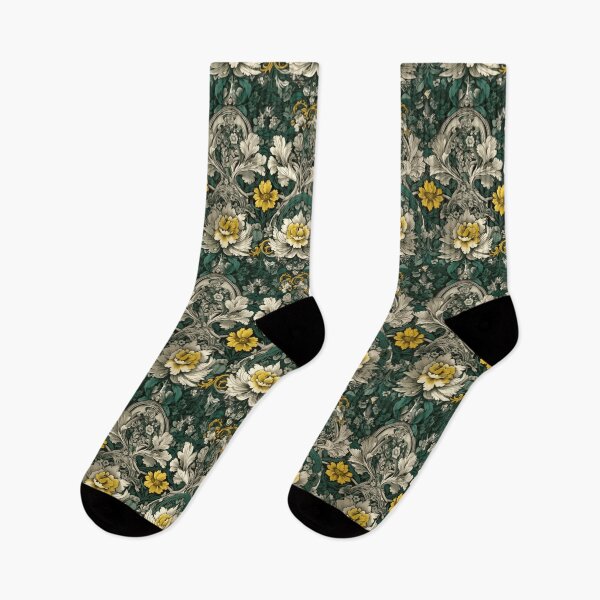 Item preview, Arsenic Green Floral Detailed Pattern IIII designed and sold by Leo Rolph.