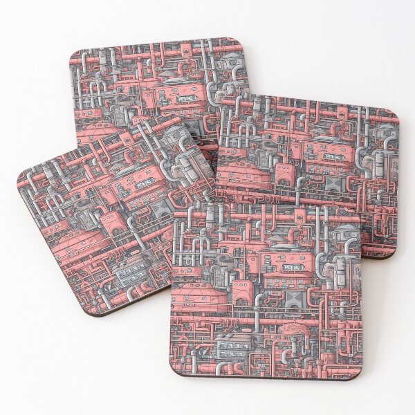 Item preview, Industrial City Cartoon Pattern designed and sold by MuteEcho.