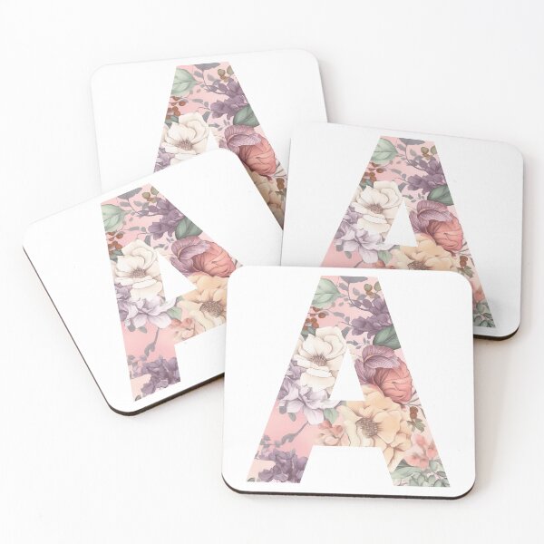 Item preview, Delicate Floral Design Letter A Sticker designed and sold by AdiRemba.
