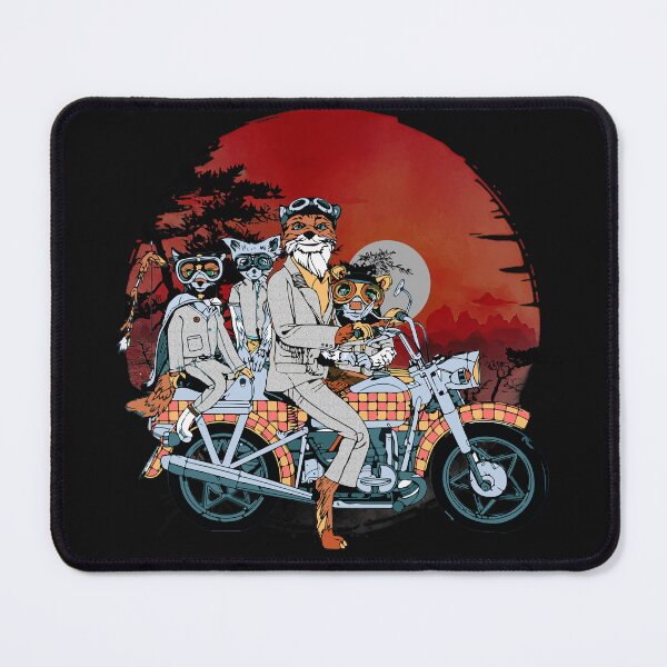 Item preview, Fantastic Mr. fox and family on a motorbike designed and sold by VINU-DESIGNS.