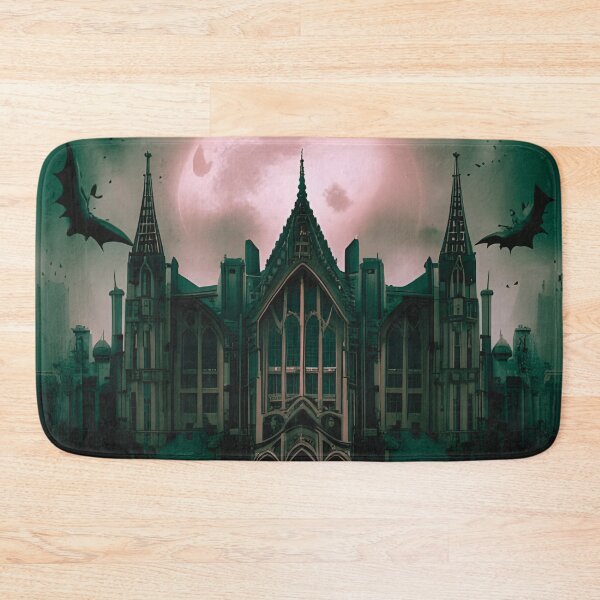Item preview, Gothic Building with Bats in the Belfry designed and sold by WitchyWare.