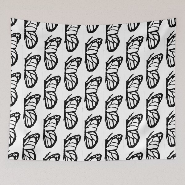 Item preview, Black and White Monarch Butterfly Wing designed and sold by StampB.