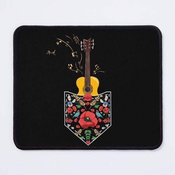 Item preview, Guitar in Pocket Music Red Poppies Floral Ukraine Vyshyvanka designed and sold by r-silver.